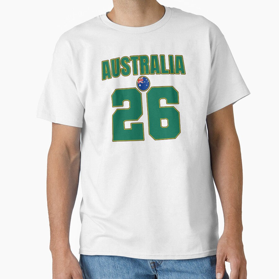 Australia 26 Football Shirt Style Design – Australia National Team Apparel by The Hairy Melon