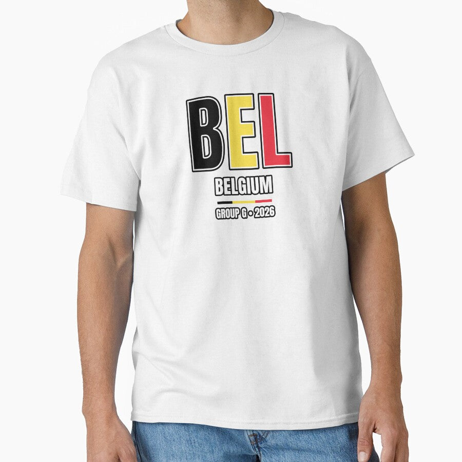 Belgium 2026 Football Shirt | BEL Belgium Soccer Fan Apparel | Belgium National Team Supporter Tee | Gift by The Hairy Melon