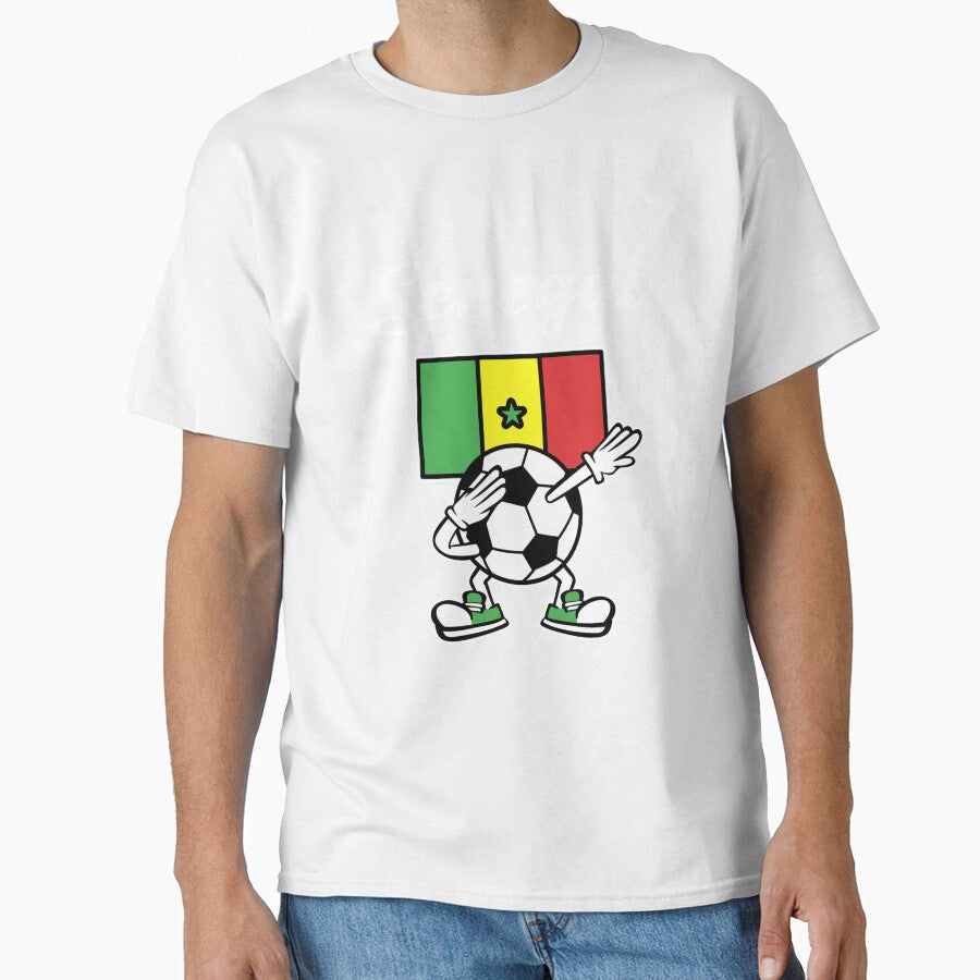 SENEGAL - Dabbing Football Soccer Ball - SENEGAL Flag by Darling DeDe