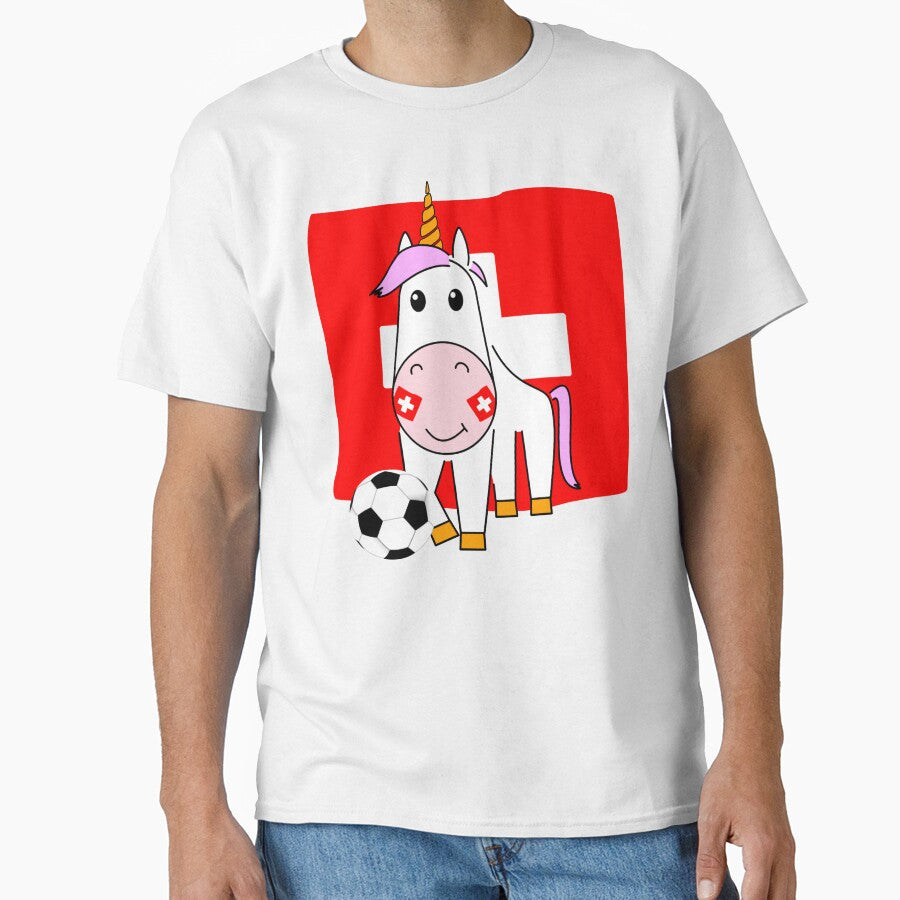 Unicorn Violetta plays football for Switzerland by peter2art
