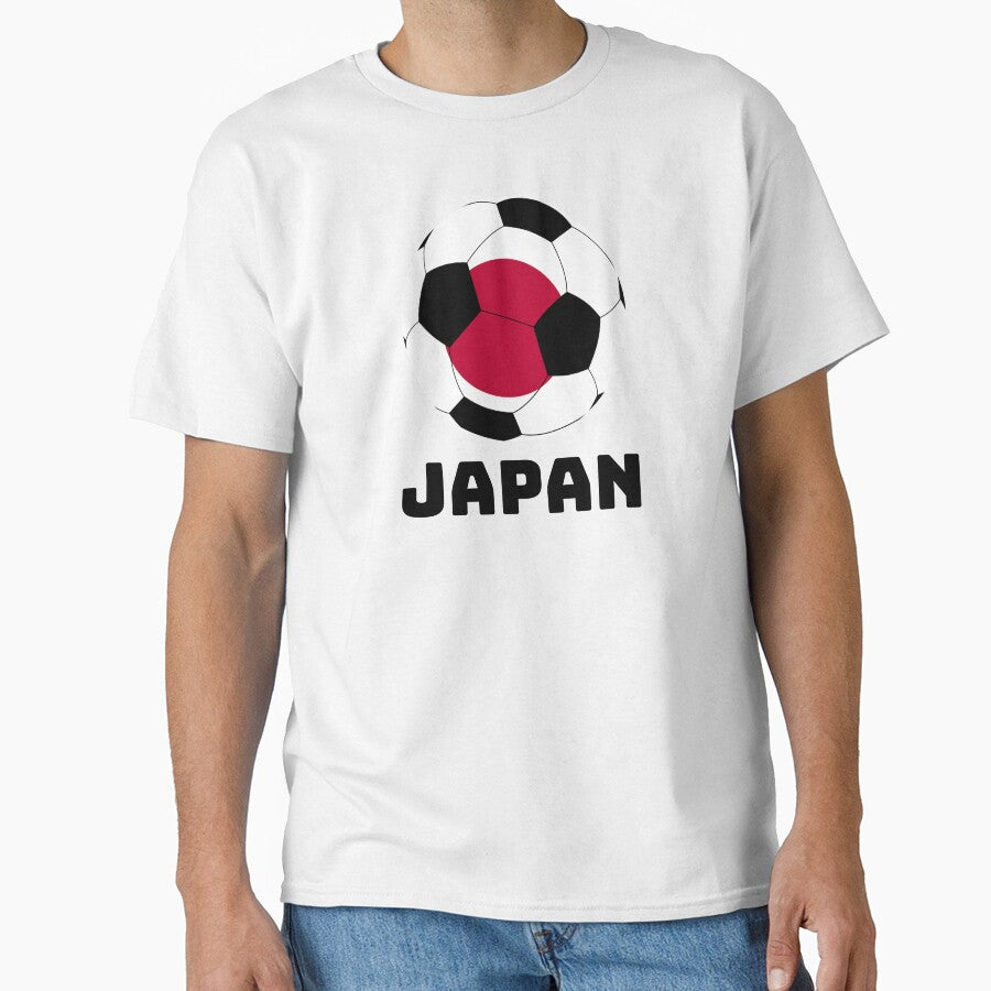Japan football gift sports T-shirt by MarlowLoom