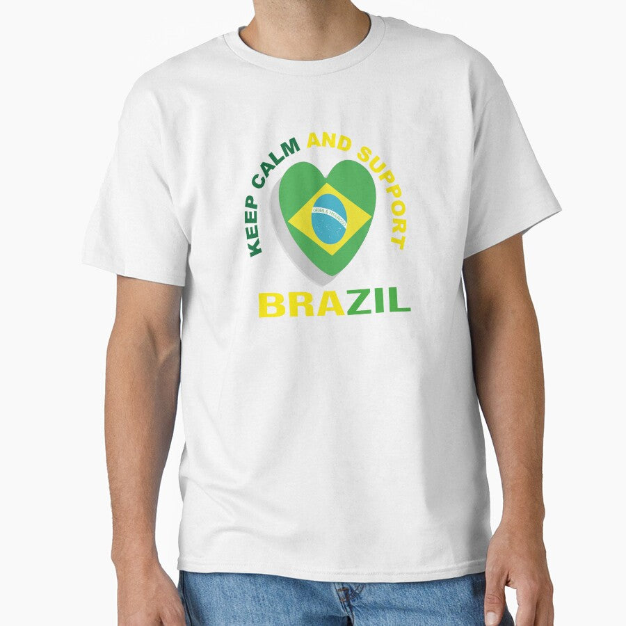 Keep Calm And Support Brazil by GridText