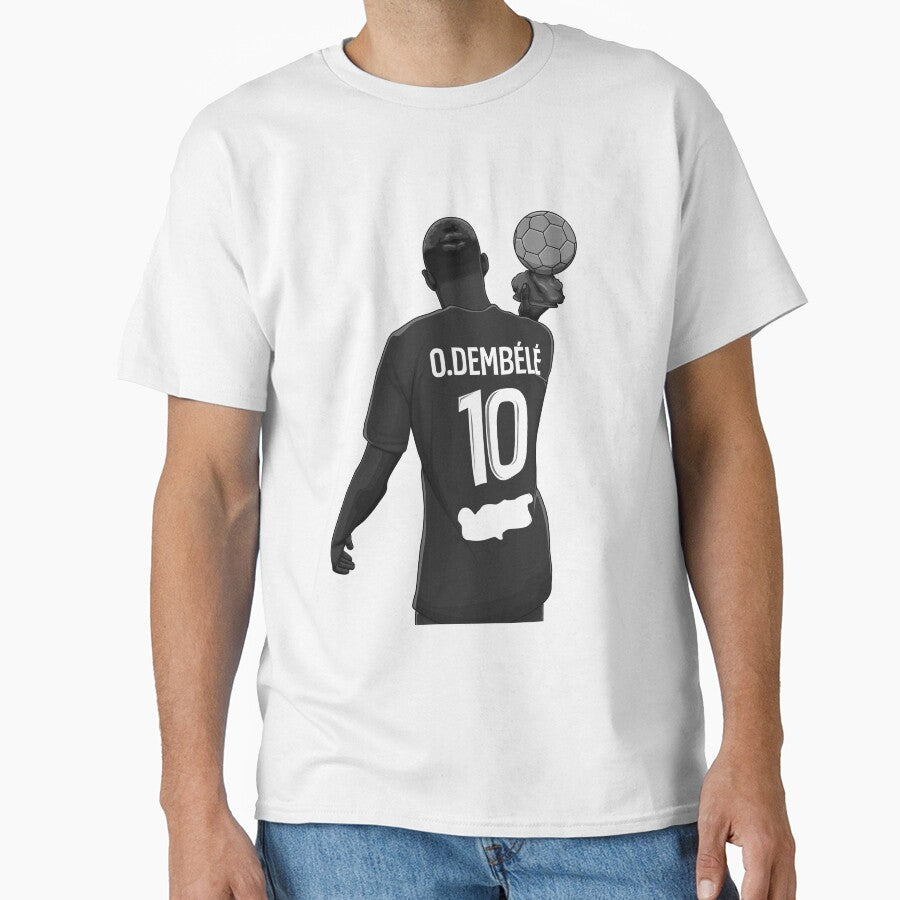 Ousmane Dembélé Black and White Version by Aldduardo