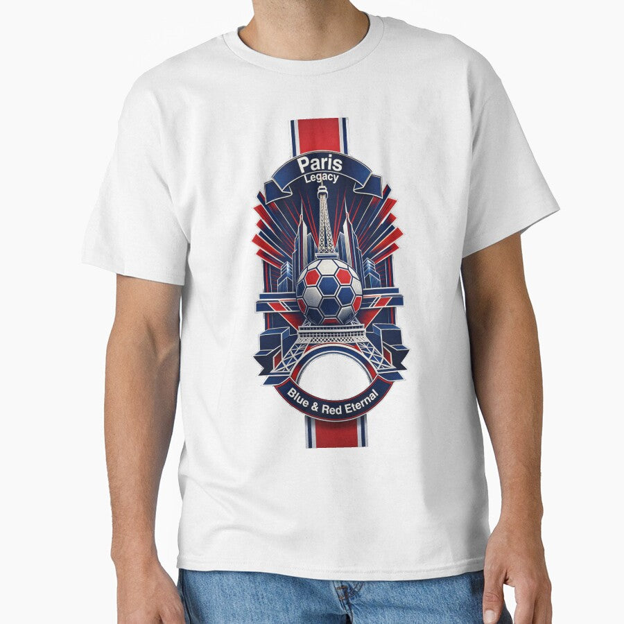 Paris Tower Legacy T Shirt, PSG Heritage Crest Mug, French Football Legacy Gift by YMLux
