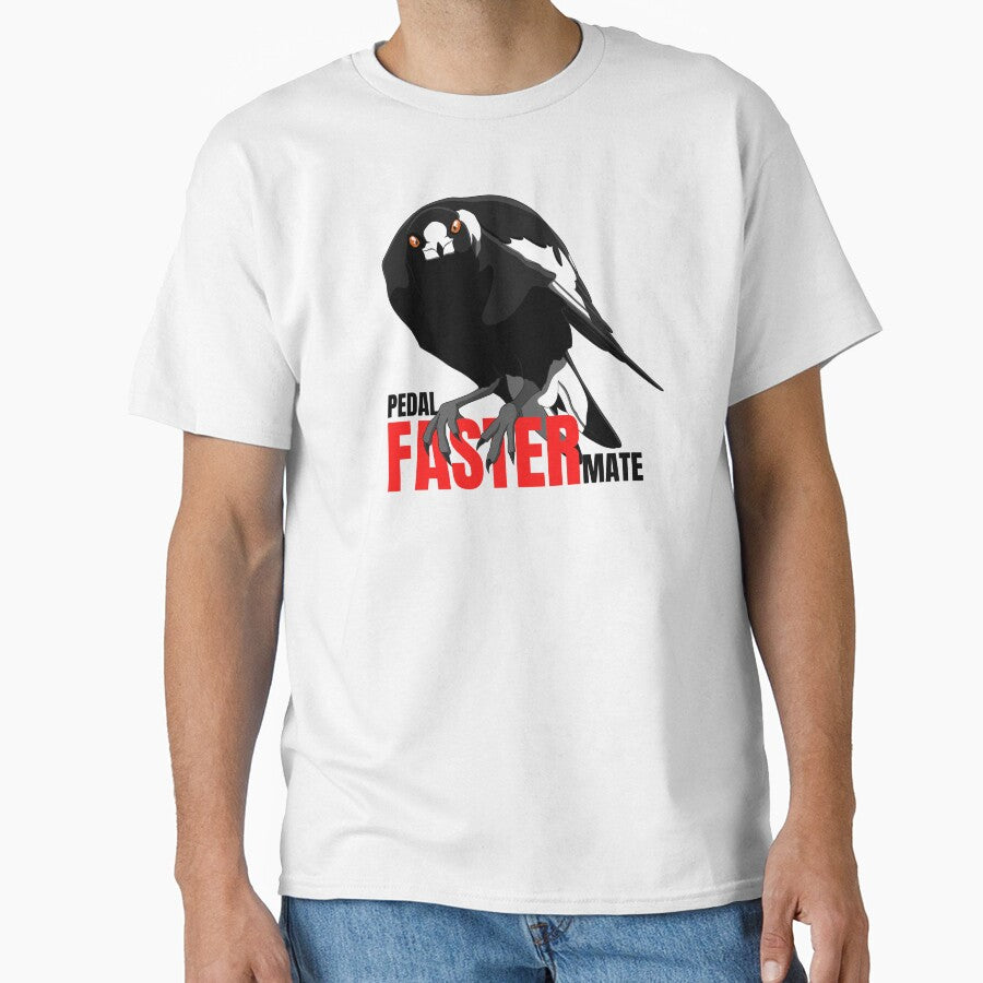 Pedal faster mate, magpie swooping season by aussiemaggieluv