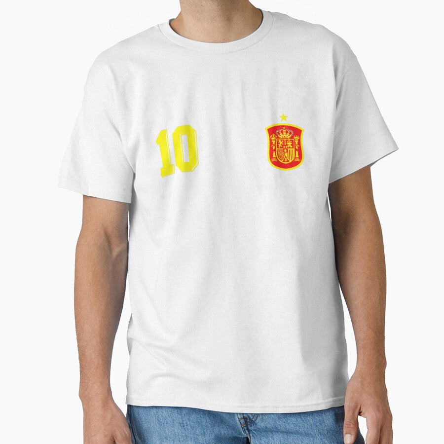 10 Spain Retro Soccer Inspired For Football Lovers, Gift For Football Fan by thirumalaisam