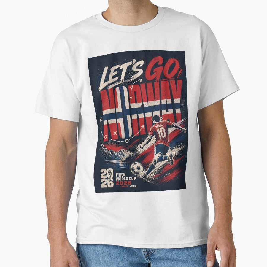 Let’s Go Norway – World Cup 2026 Vintage Distressed Soccer Fan by Jandedan