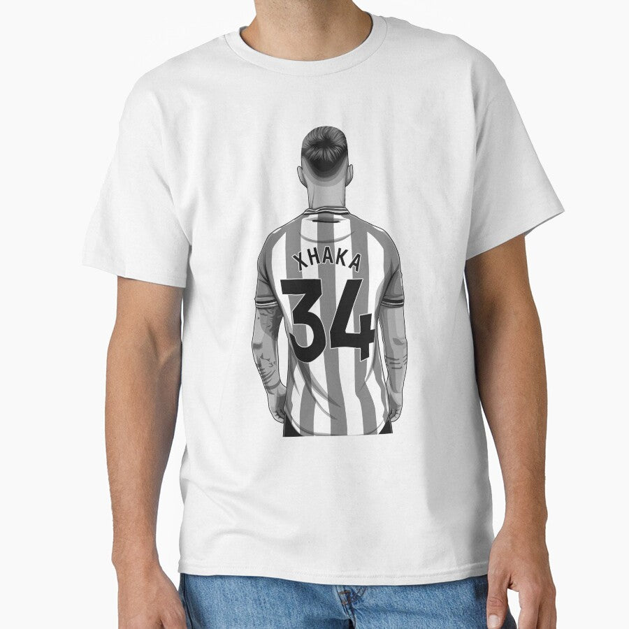 Granit Xhaka Black and White Version by Aldduardo