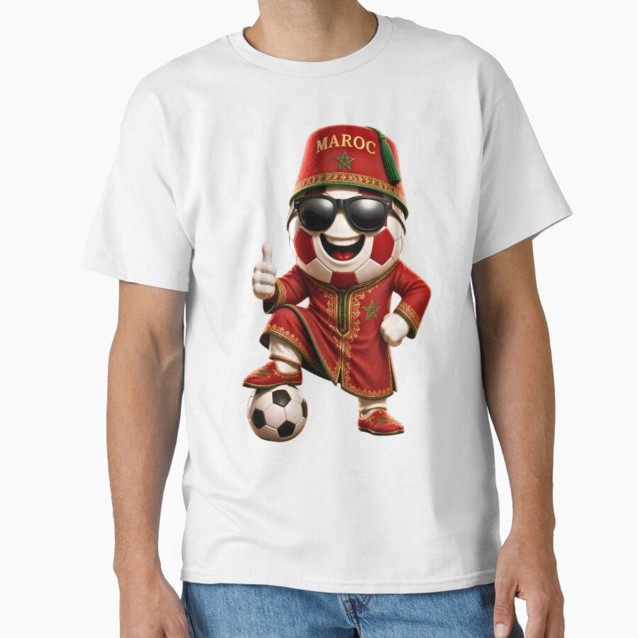 Morocco Soccer Mascot Traditional Football Cartoon Graphic by ArtSpark Studio
