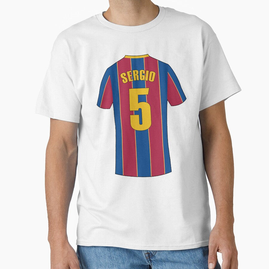 Barcelona football jersey number 5 by Justtrendytees