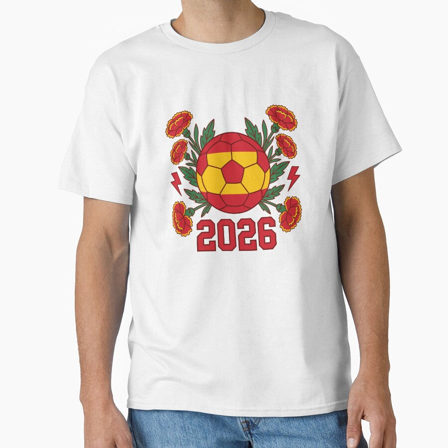 Feminine Spain Soccer - Floral Football Cup 2026 by Imaginationbeyond