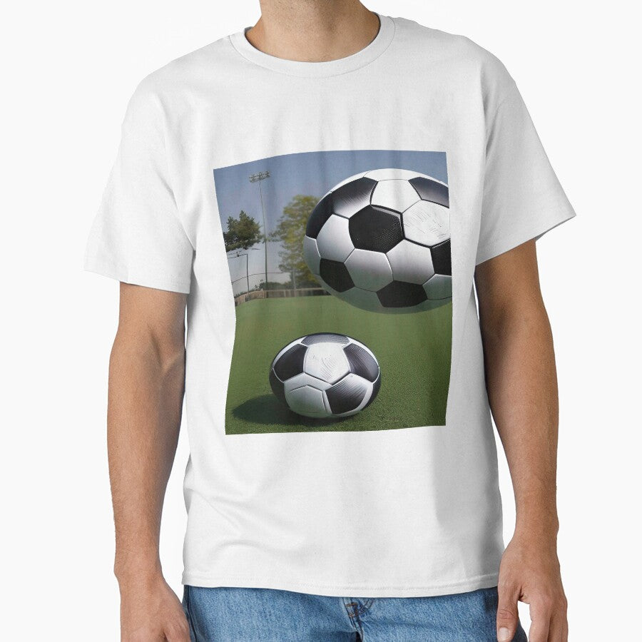 Sports Dual Soccer Balls on Soccer Field by deniselynnimage