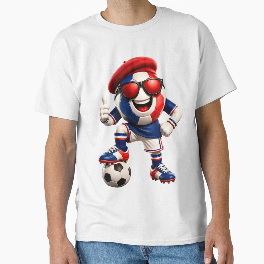 France Soccer Mascot Funny Football Cartoon Graphic by ArtSpark Studio