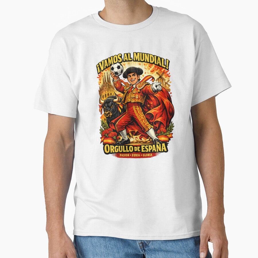 Spain World Cup 2026 Matador Fan Shirt by Retro Arabica