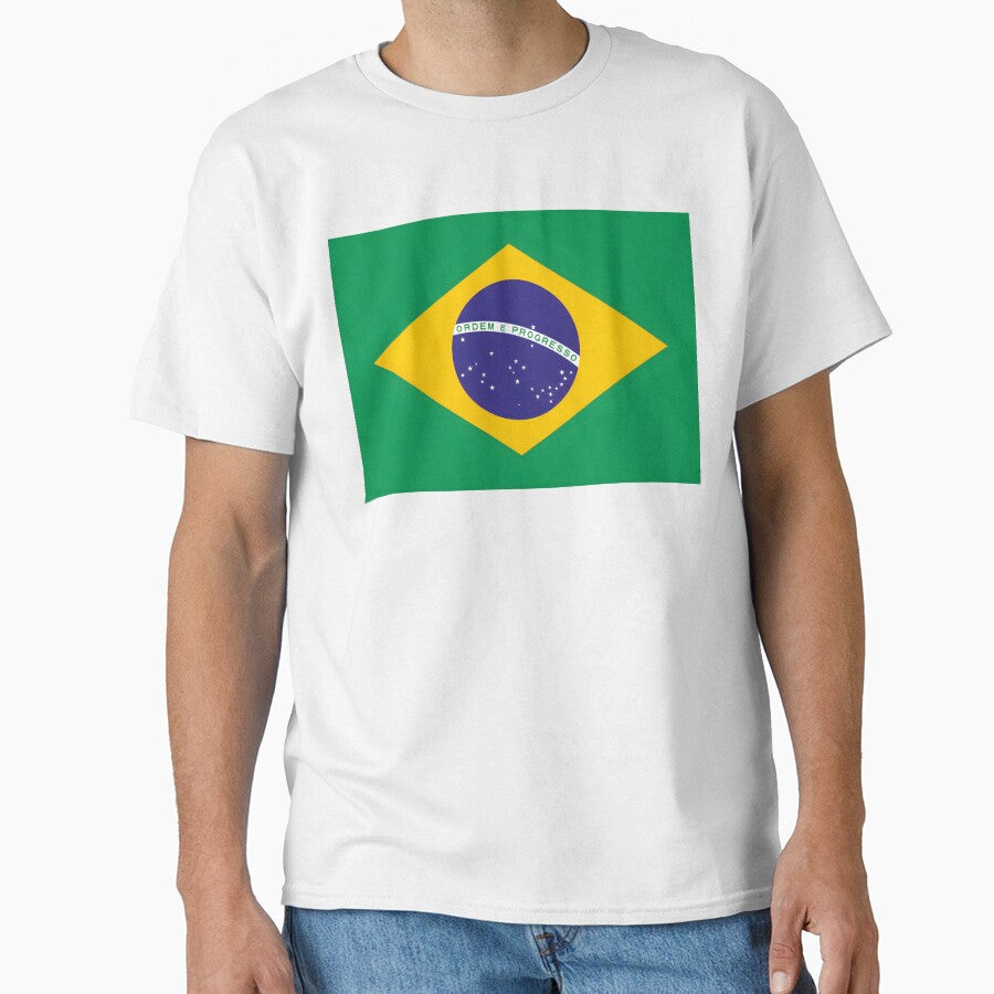 Brazil Flag T-Shirt | Brazilian Flag Graphic Tee by tokyojeff