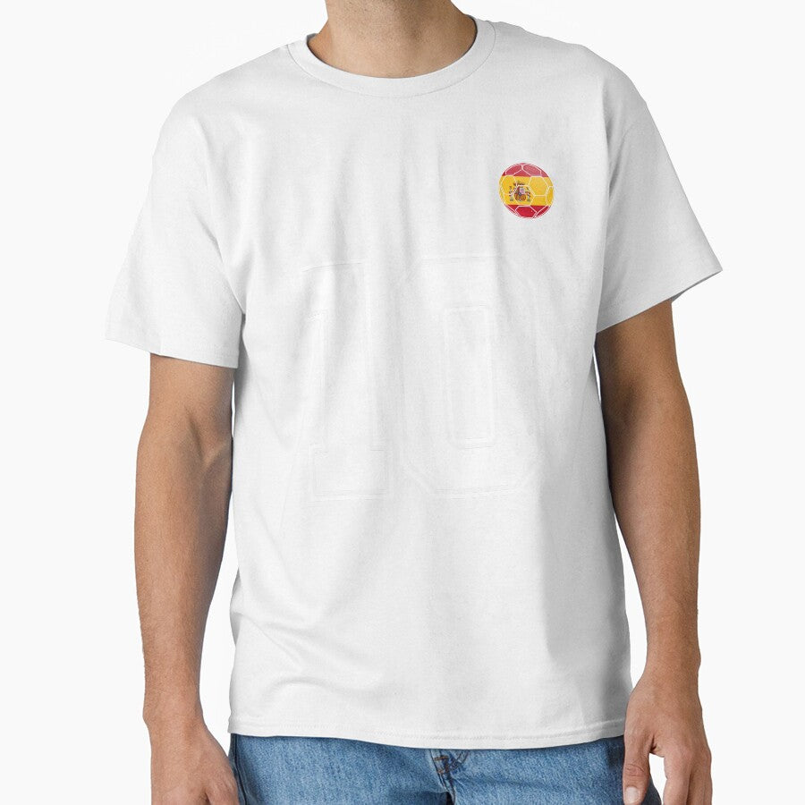 Spain Soccer Number 10 Vintage Sports Fan by KristenosNehk