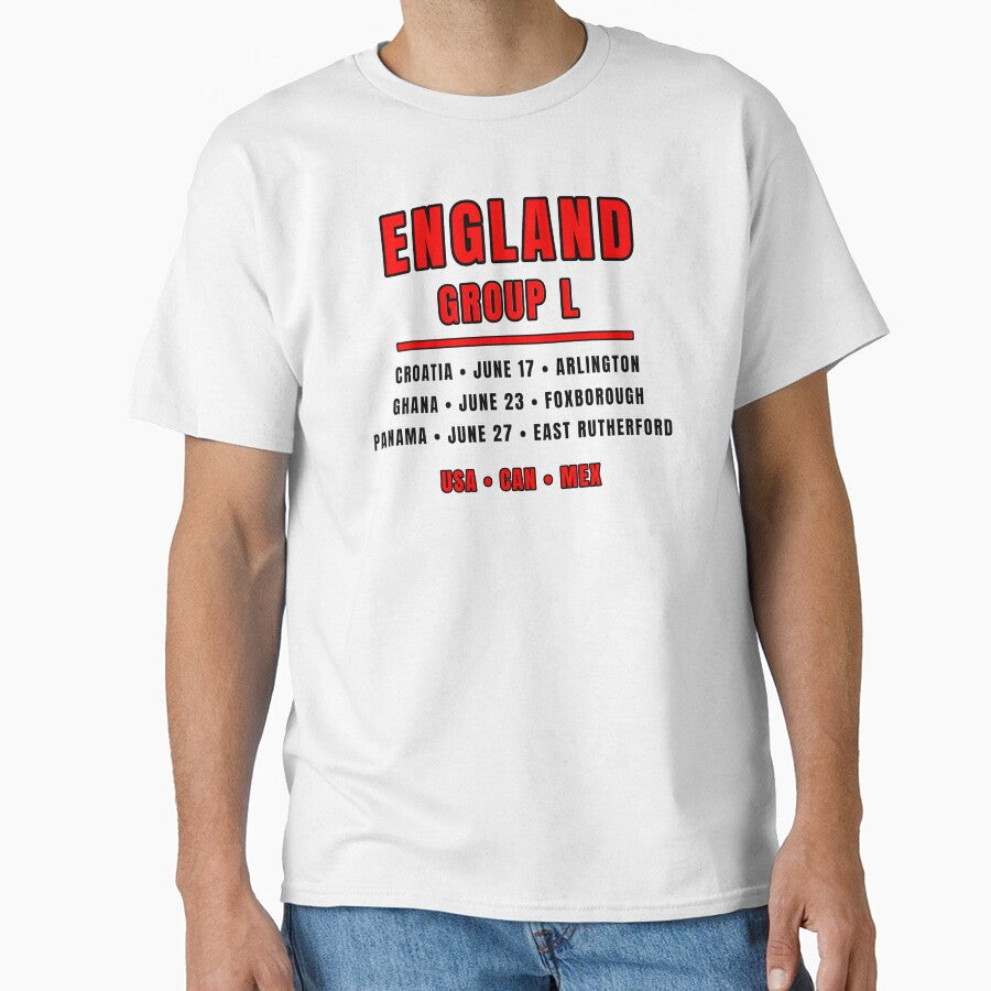 England Football Fixtures T-Shirt – Group L Schedule Shirt  ⭐ MAIN TAG by The Hairy Melon