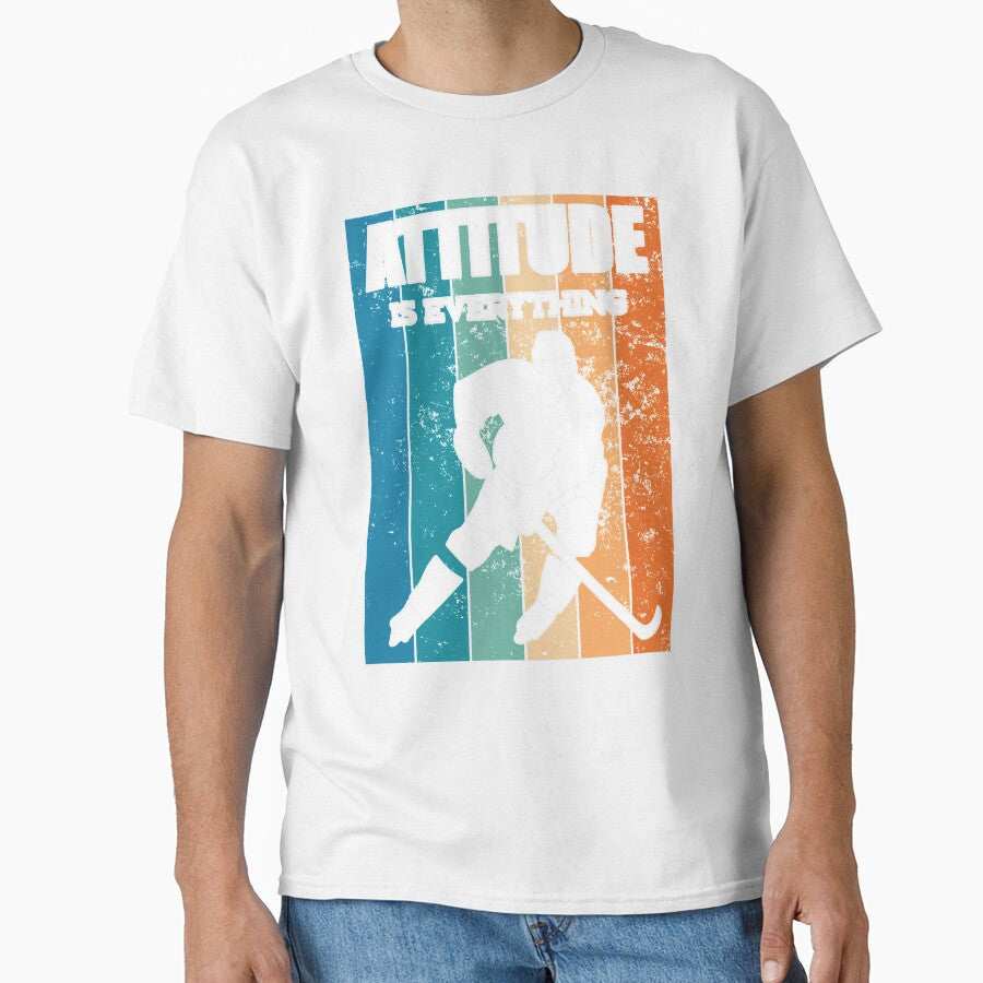 Funny Ice Hockey Player Attitude Is Everything Gift by tomtomd
