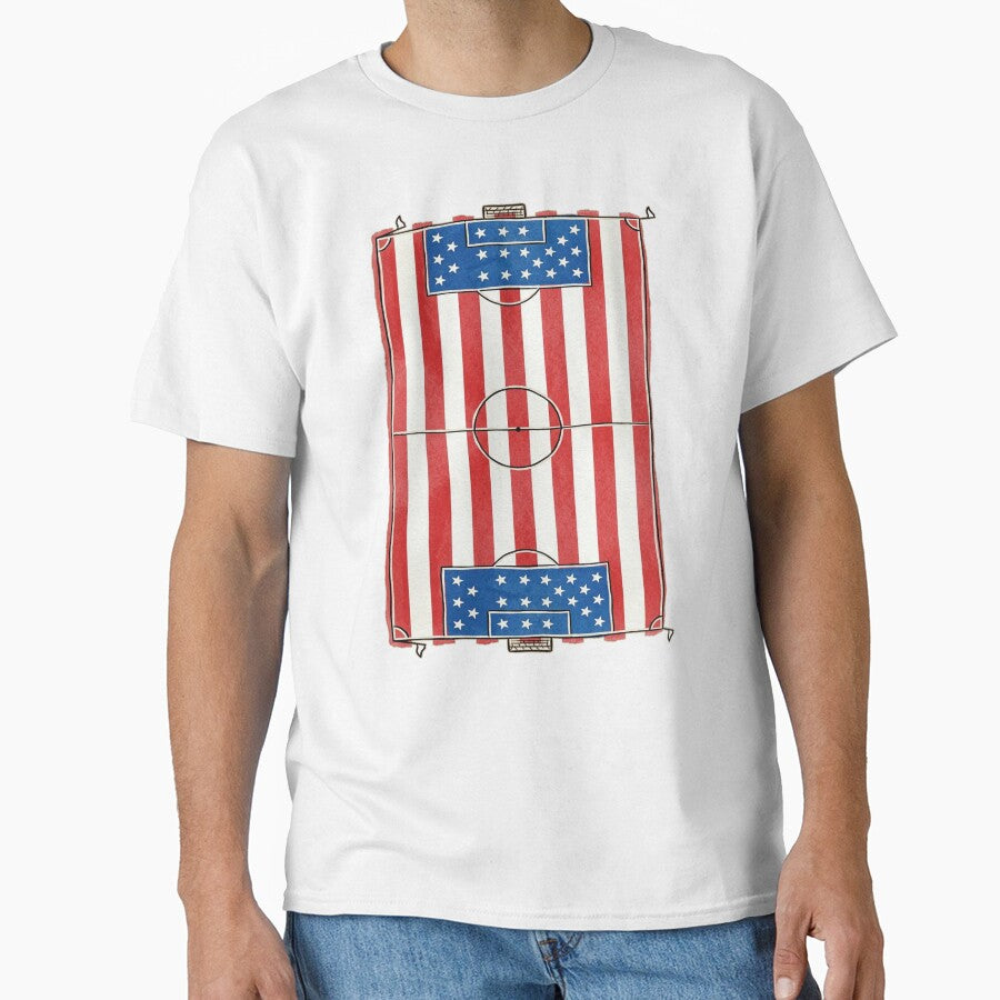 Vintage USA Soccer Field Flag. by EunsooLee