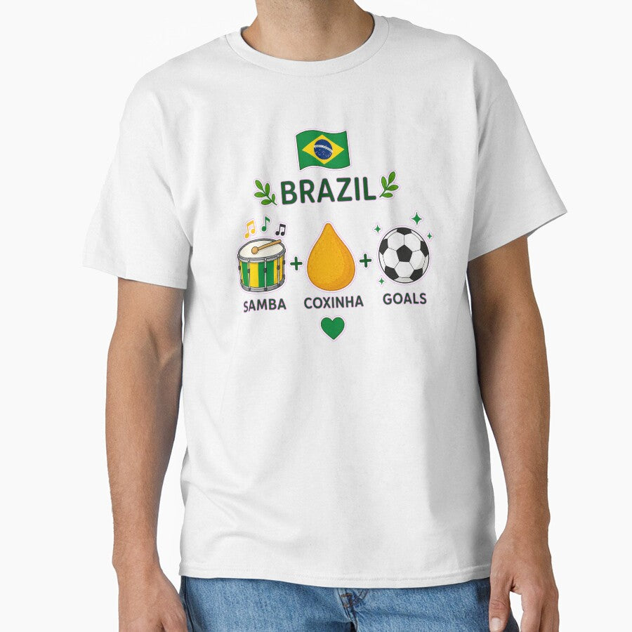 Brazil Vibes Samba Coxinha Soccer Design by LuisWorks