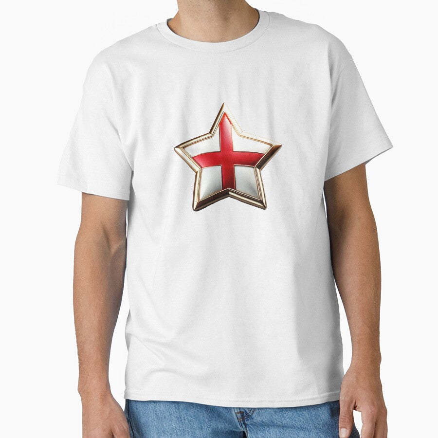 England Pride - Shiny St. George's Cross Star Design by Highlandkings