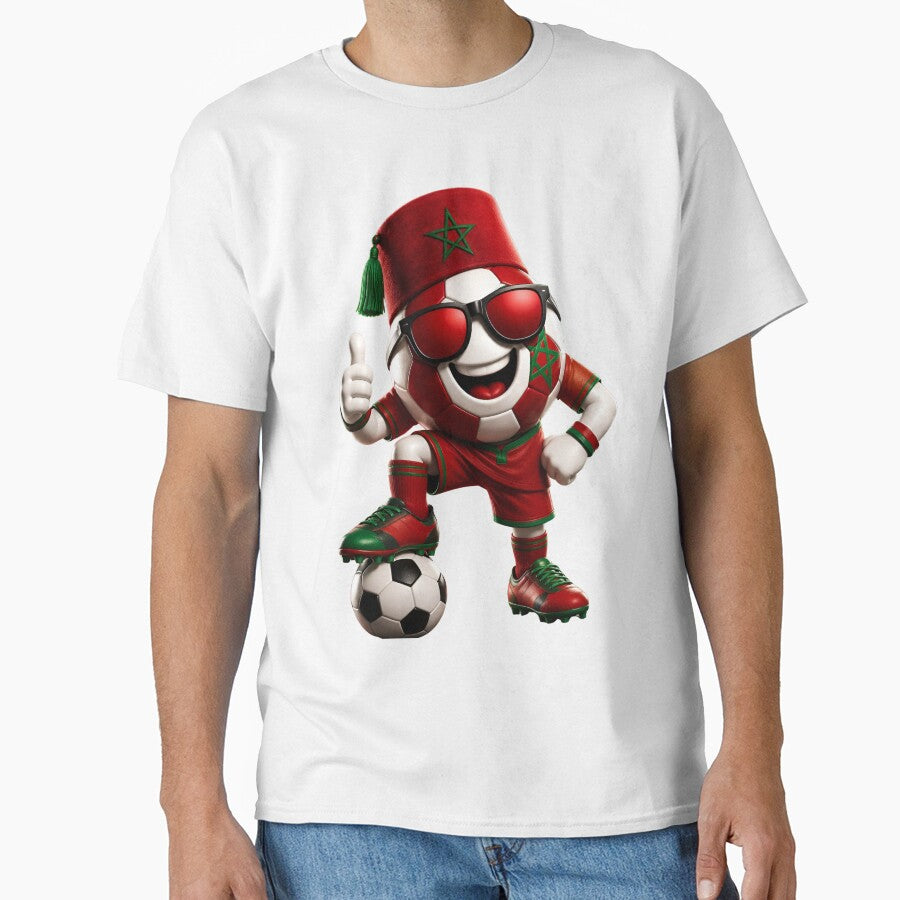 Morocco Soccer Mascot Funny Football Cartoon Graphic by ArtSpark Studio