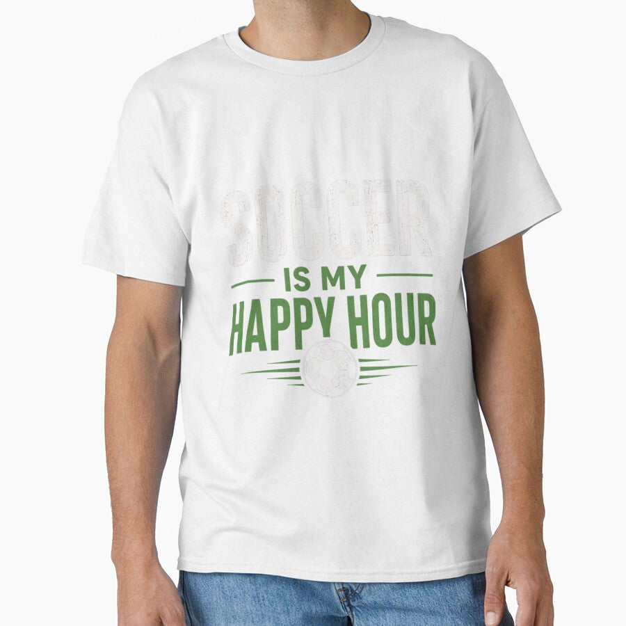 Soccer Is My Happy Hour Sports Fan Design by BunBuntheDog-