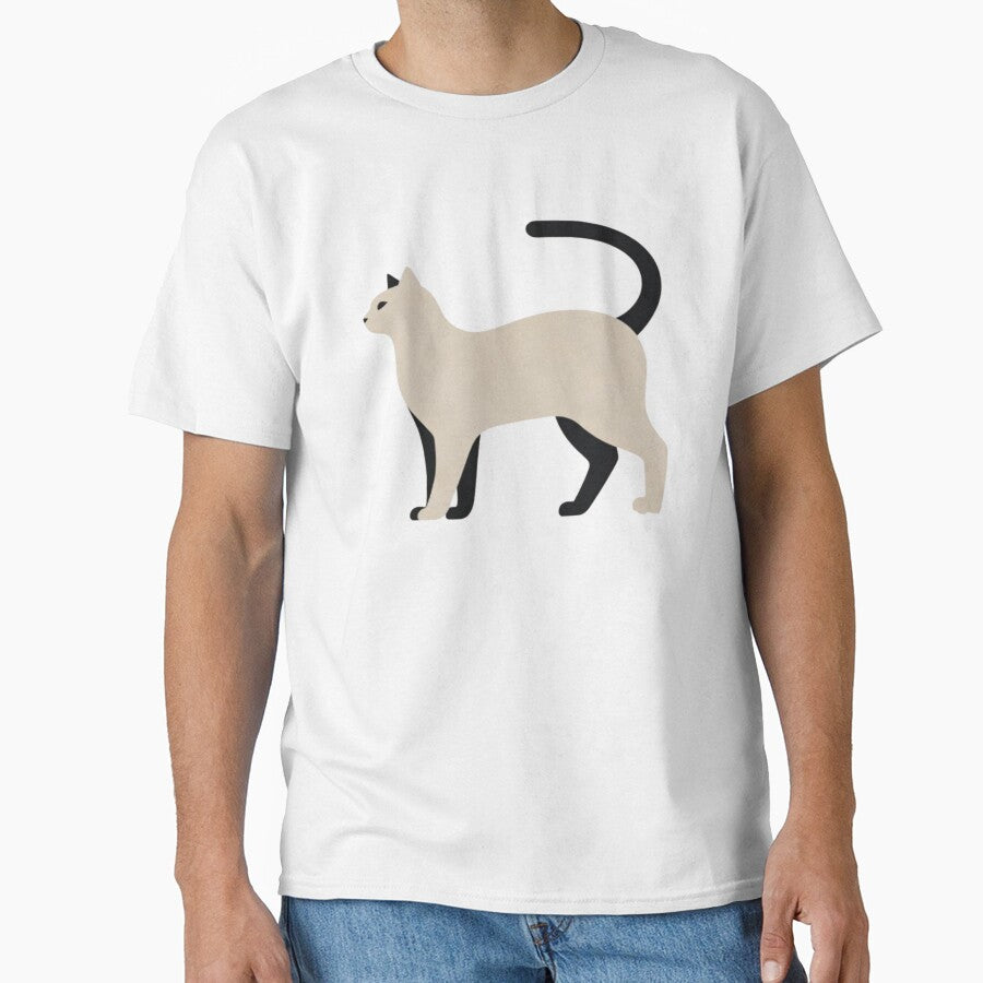 Minimalist Cat – Abstract Geometric Animal Illustration by Cristhian Almanza