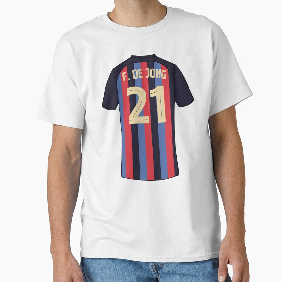 Frenkie de jong barcelona football jersey number 21 by Justtrendytees
