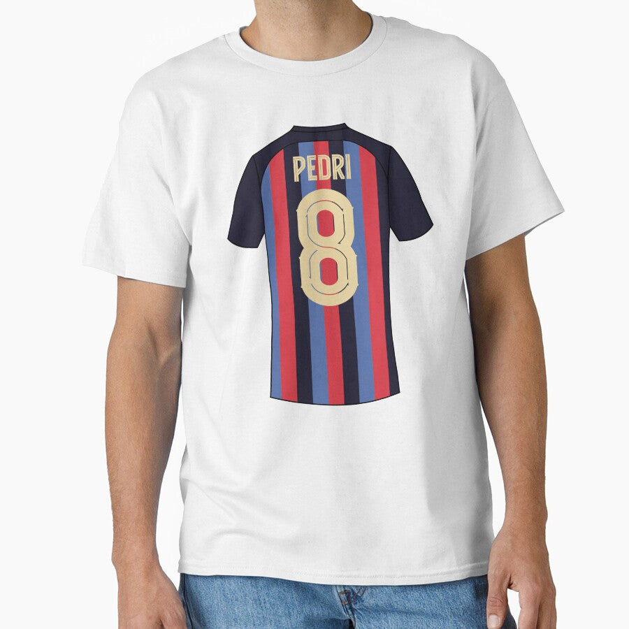 Pedri Barcelona football jersey number 8 by Justtrendytees