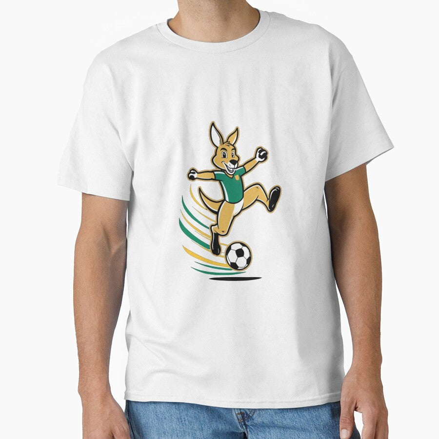 Dynamic Australian Kangaroo Soccer Player Mascot Art by PMTaurus