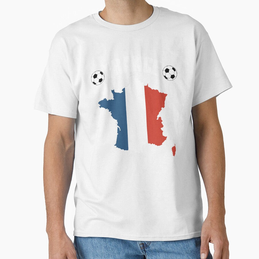 France Football Map - French Flag Soccer by TravelScientist