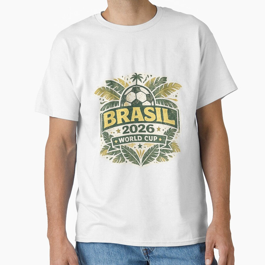 Brasil World Cup 2026 Vintage Football Fan Shirt by ArthUpscale