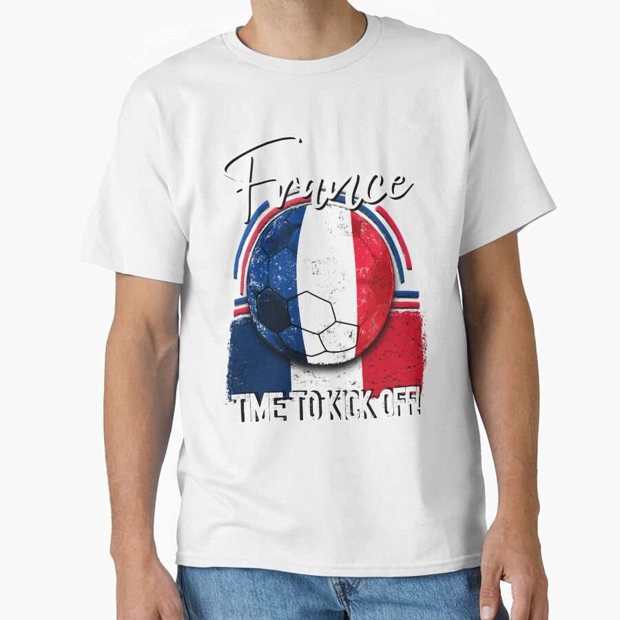 France Football Time to Kick Off, Vintage Soccer by orangeblue21