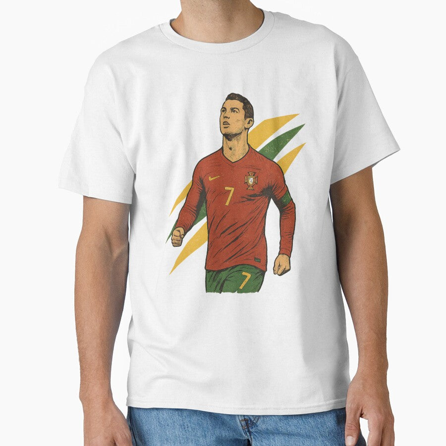 Cristiano Ronaldo Retro Portugal Football Art – Vintage Supporter Design by liondrifter