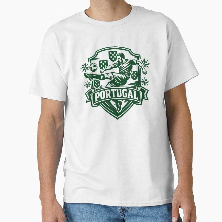 Portugal Soccer Player Crest – Portuguese Football Fan Design by JonelCrafts
