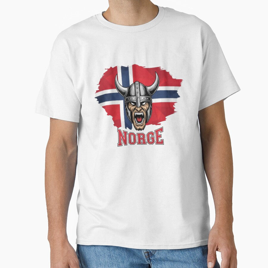 Norway Soccer Viking Berserker Tee by Majorprint