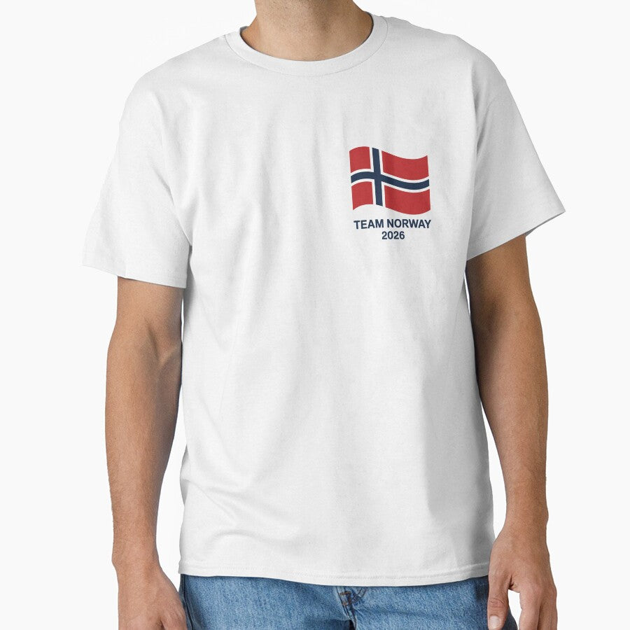 Team Norway 2026  Soccer Fan T-Shirt V16 by DBWStudios
