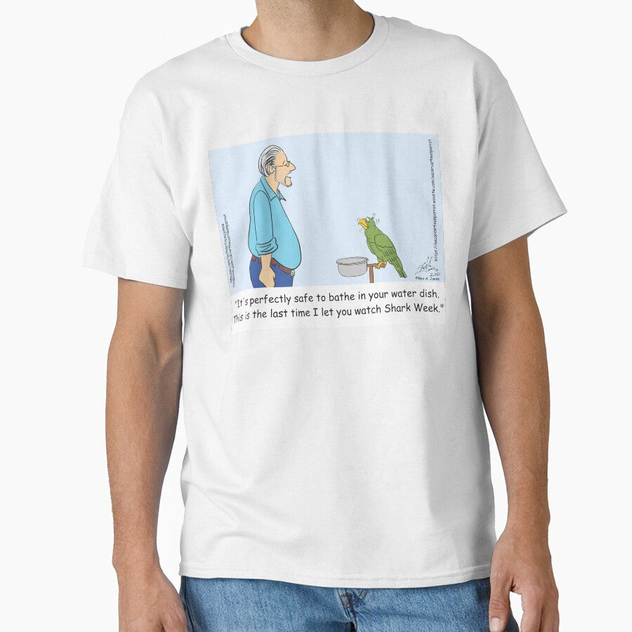 Oscar's Shark Week fears by Laughing Parrot Studio