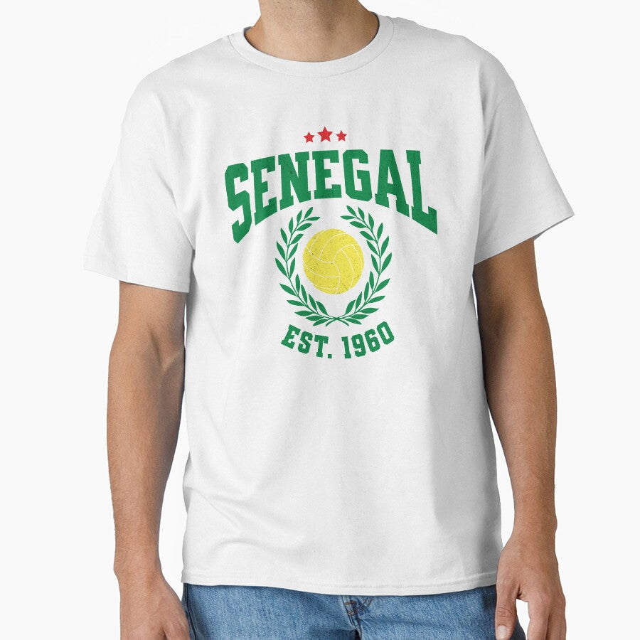 Senegal Football - Vintage National Pride Varsity by NiceTeeClub
