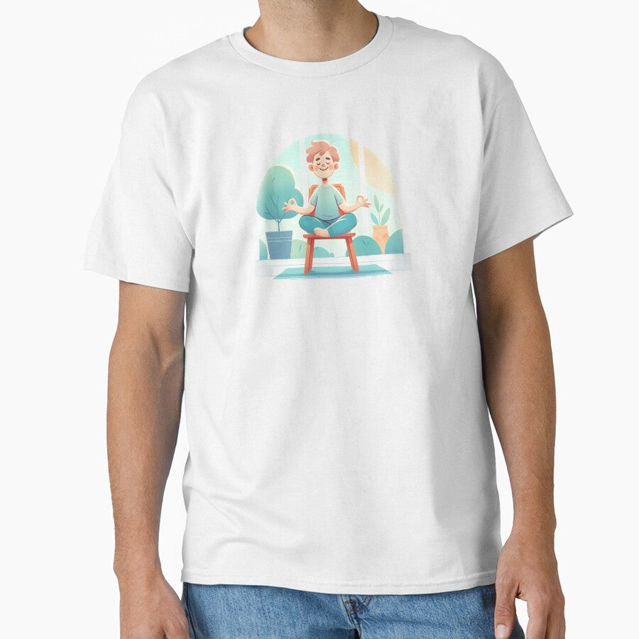 Chair Yoga Joy Funny Gifts by BadhbhArt