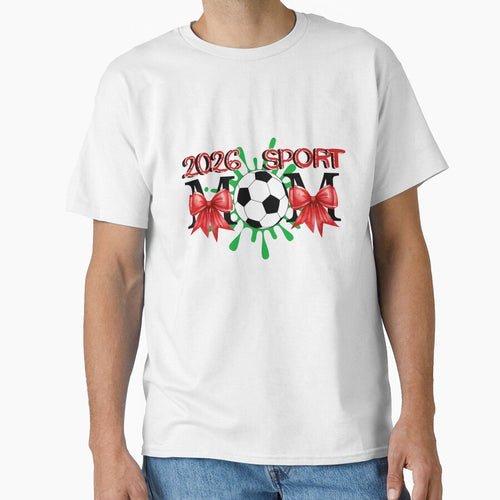 2026 Sport Mom – Soccer Design with Red Bows by BeatyinChaos