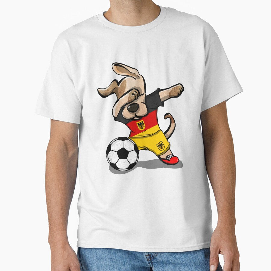 Dabbing Dog Germany Soccer Jersey German Football Lover Gift by DesignCube