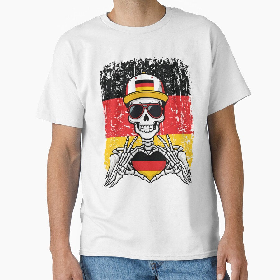 German Pride Skeleton Art by Colorful Designs