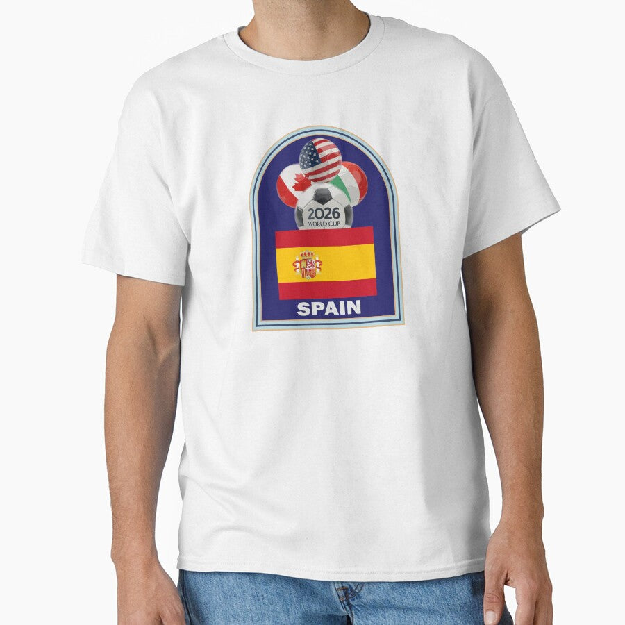 Spain 2026 Soccer T-shirt by benchpod47