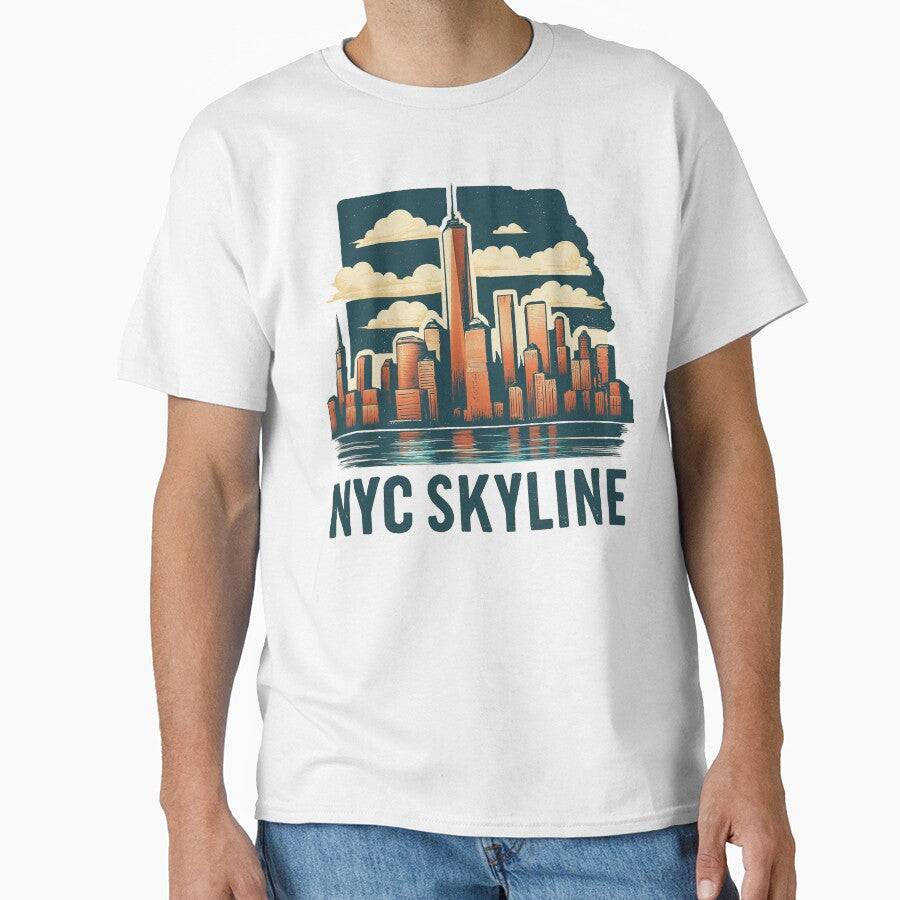 Nyc Skyline Travel Art by erkinmaddison
