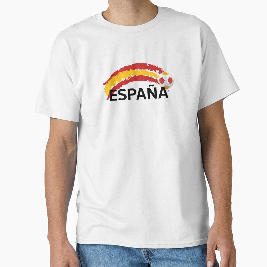 Spain Football Fan Soccer Supporter Shirt by Retr0Tshirts