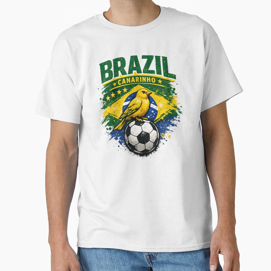 Brazil Canarinho Football Fan Design by EMYWAMZGLOBAL