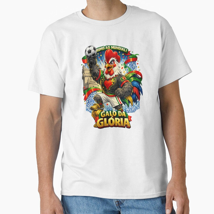 Portugal Rooster World Cup 2026 Fan Art by Retro Arabica