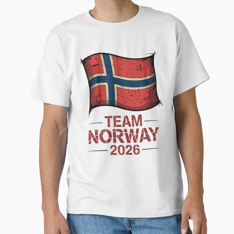 Team Norway 2026  Soccer Fan T-Shirt V9 by DBWStudios